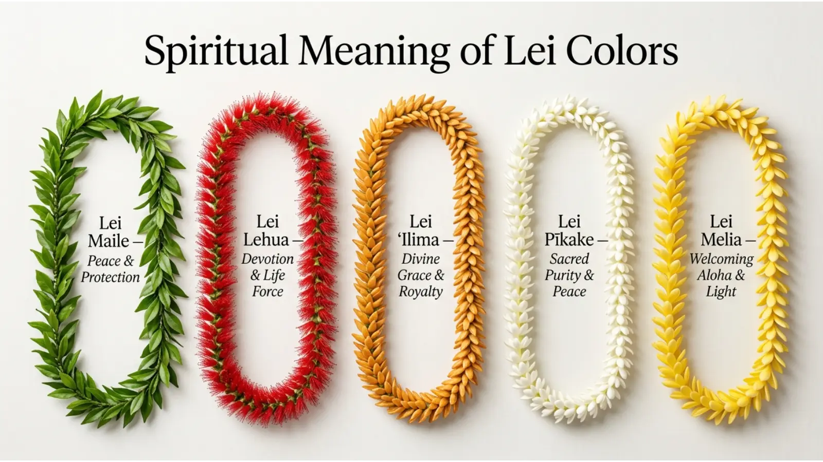 Spiritual Meaning of Lei Colors