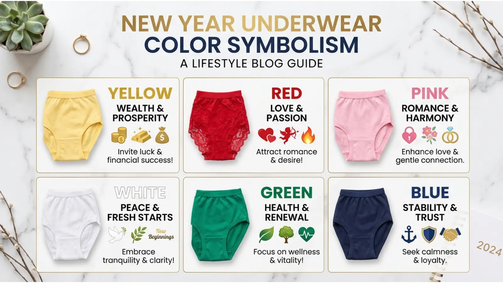 What Does Each New Year Underwear Color Symbolize?