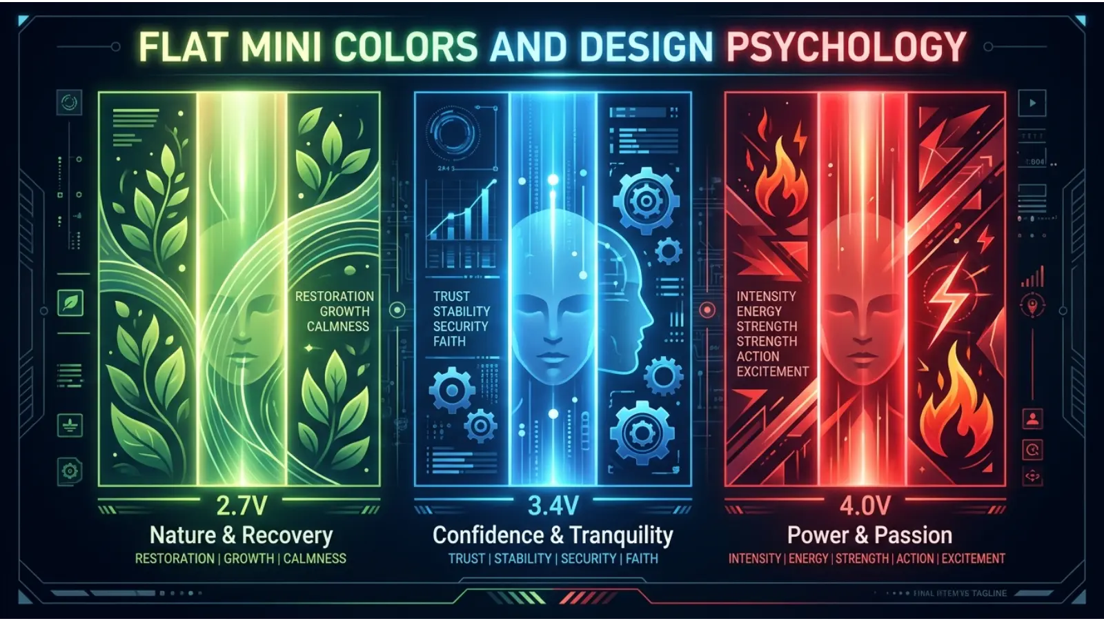 Flat Mini Colors and Design Psychology