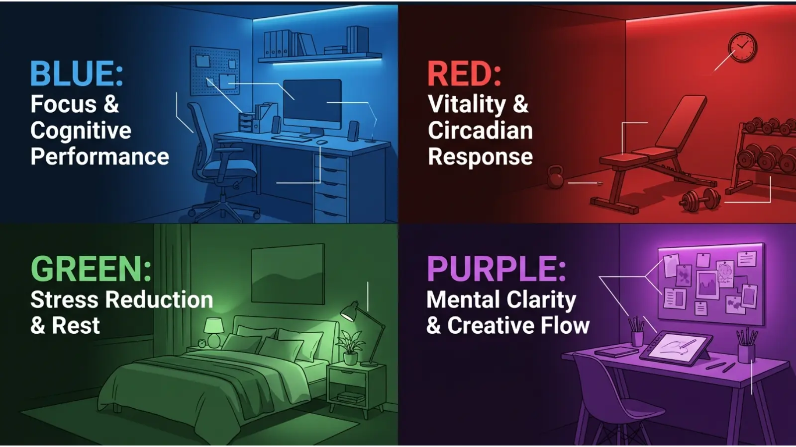 Psychology of LED Lights Colors