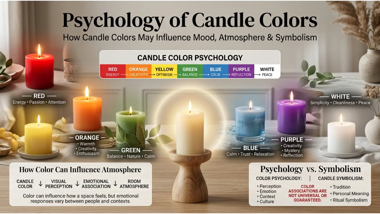 Psychology of Candle Colors