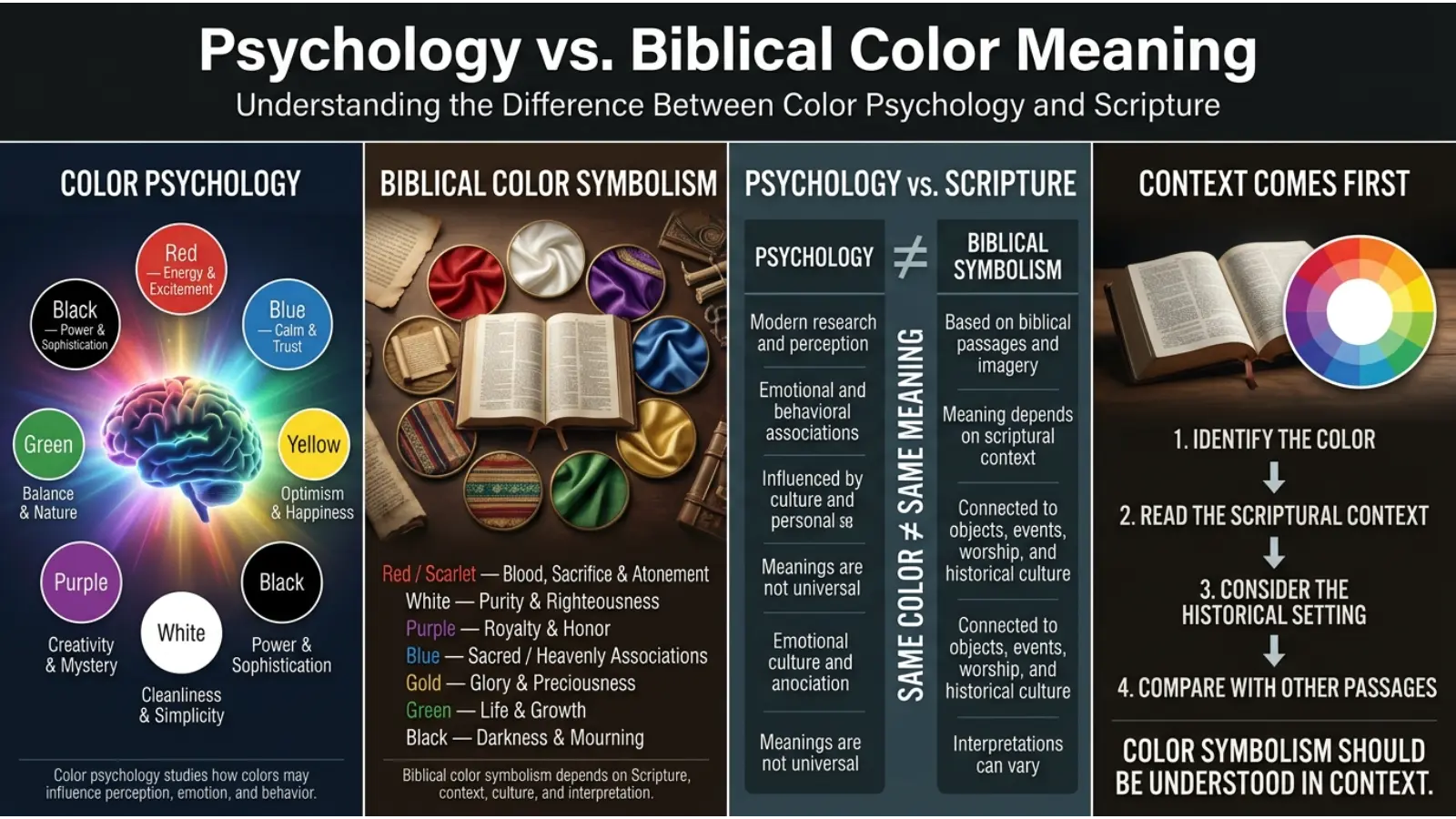 Psychology vs. Biblical Color Meaning