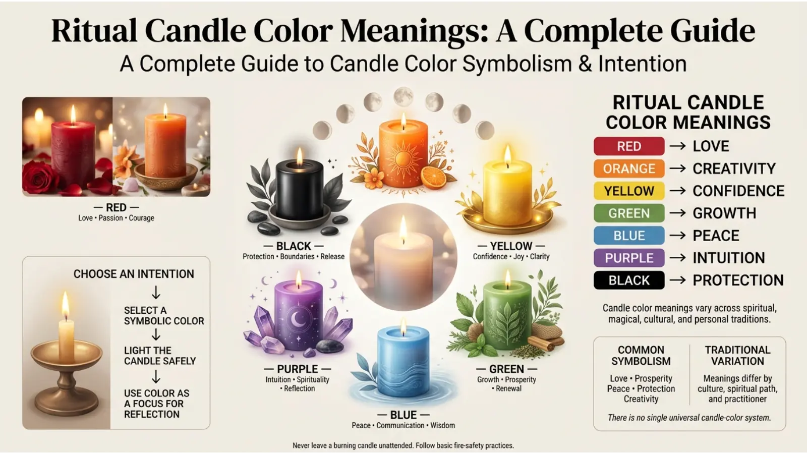 Ritual Candle Color Meanings