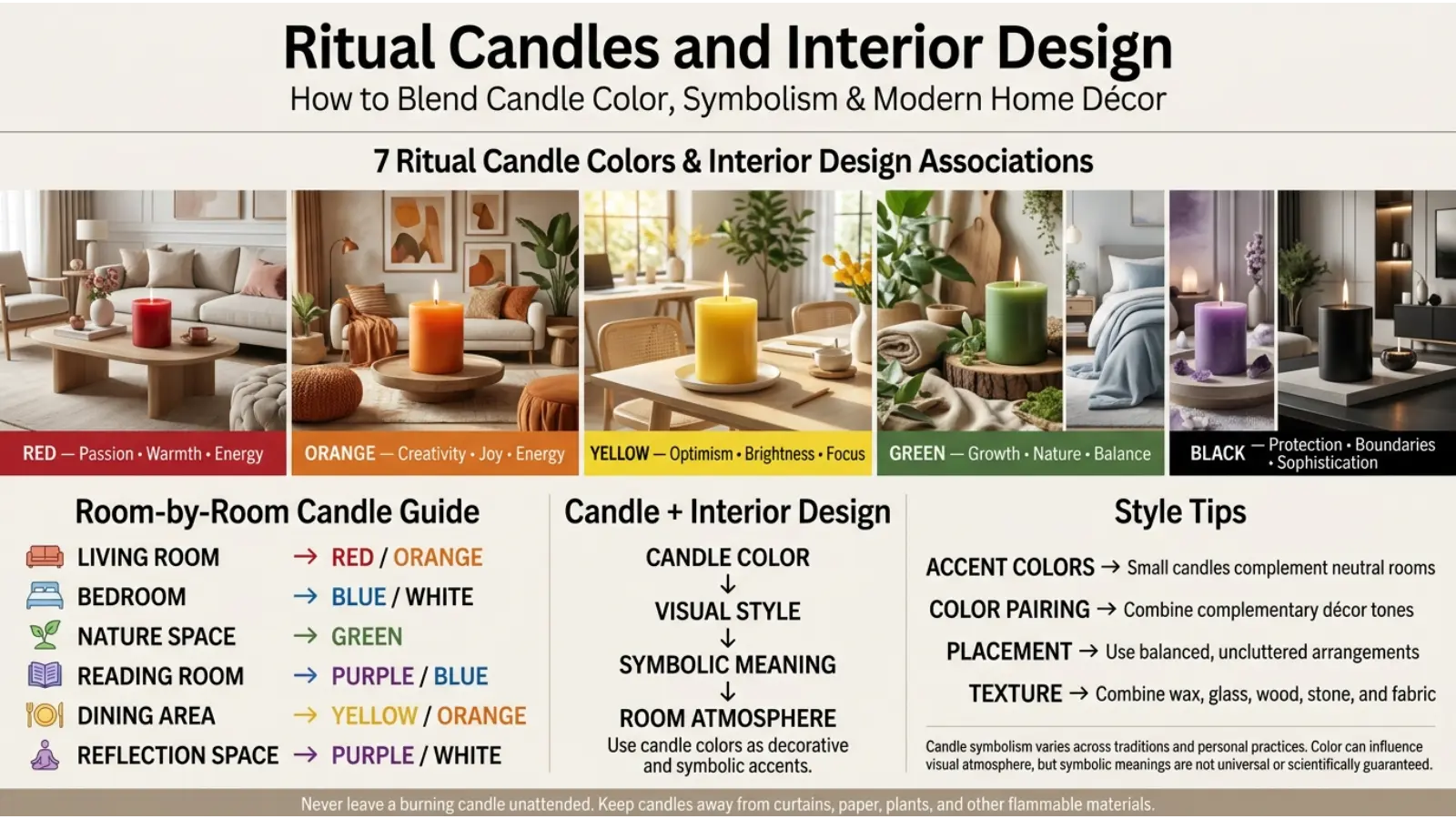 Ritual Candles and Interior Design