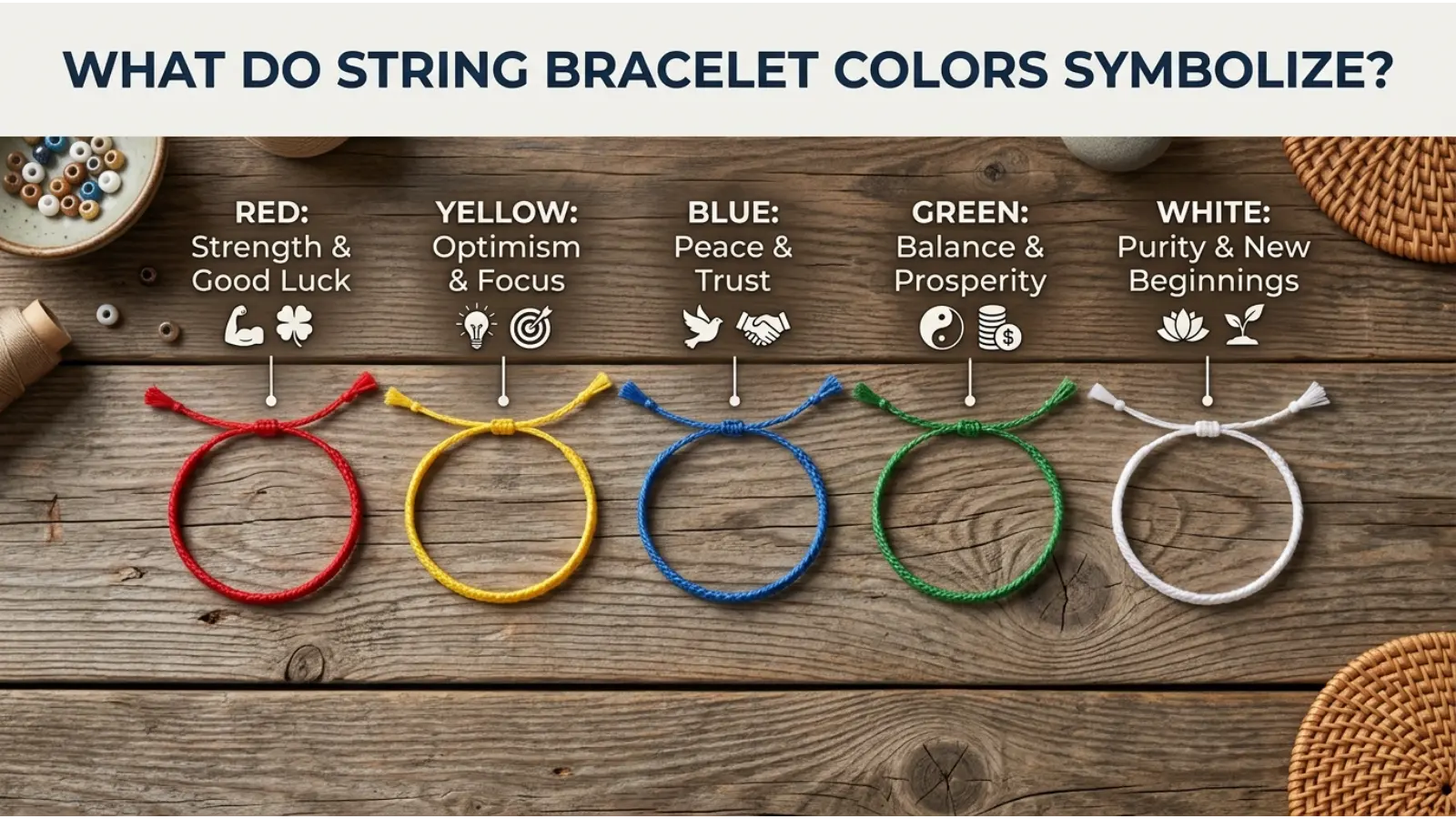 What Do String Bracelet Colors Symbolize?