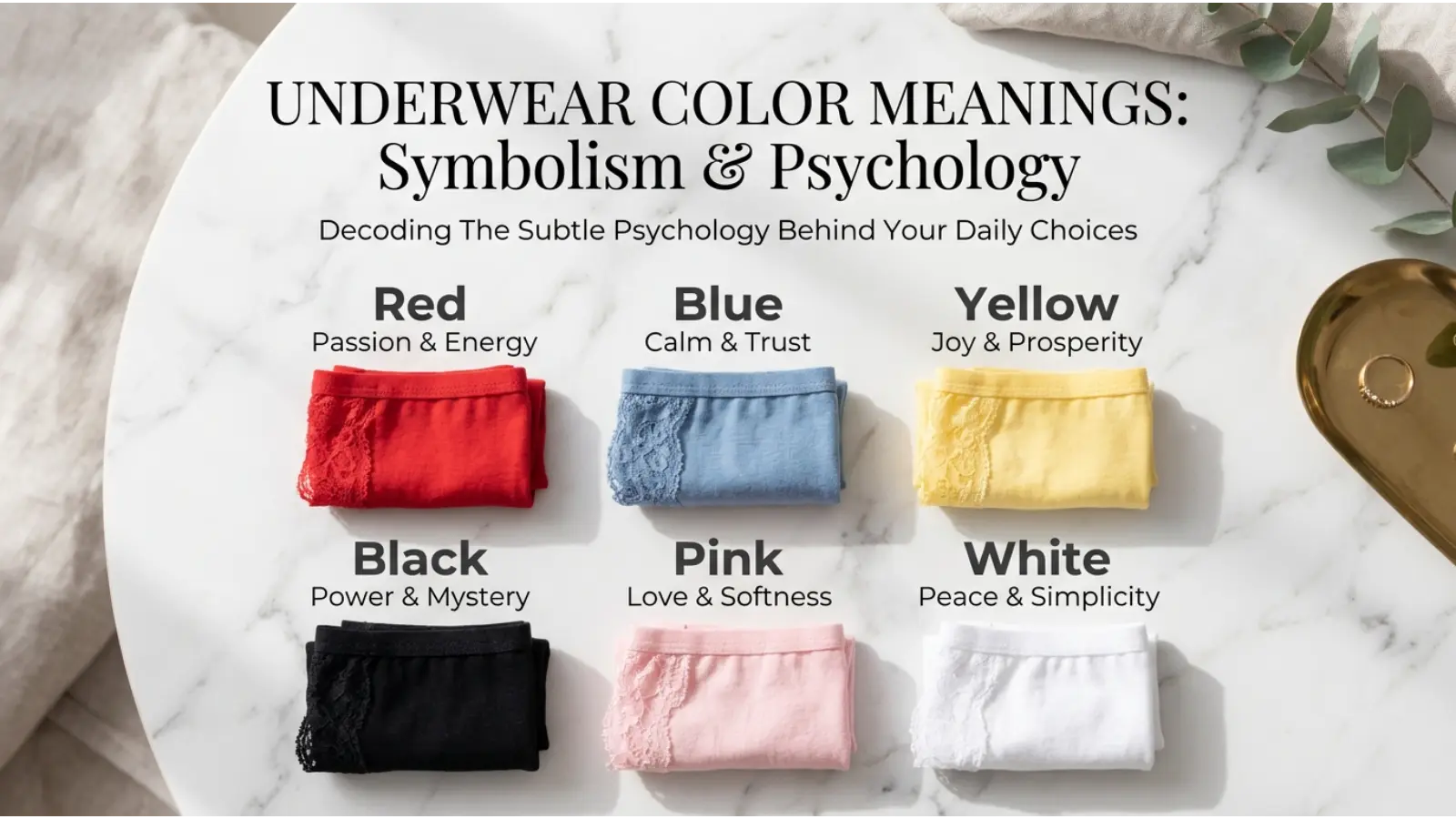 Individual Underwear Color Meanings