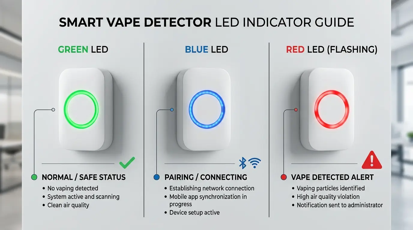 Vape Detector Color Meanings