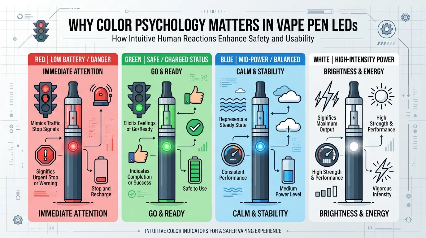 Why Color Psychology Matters in Vape Pen LEDs