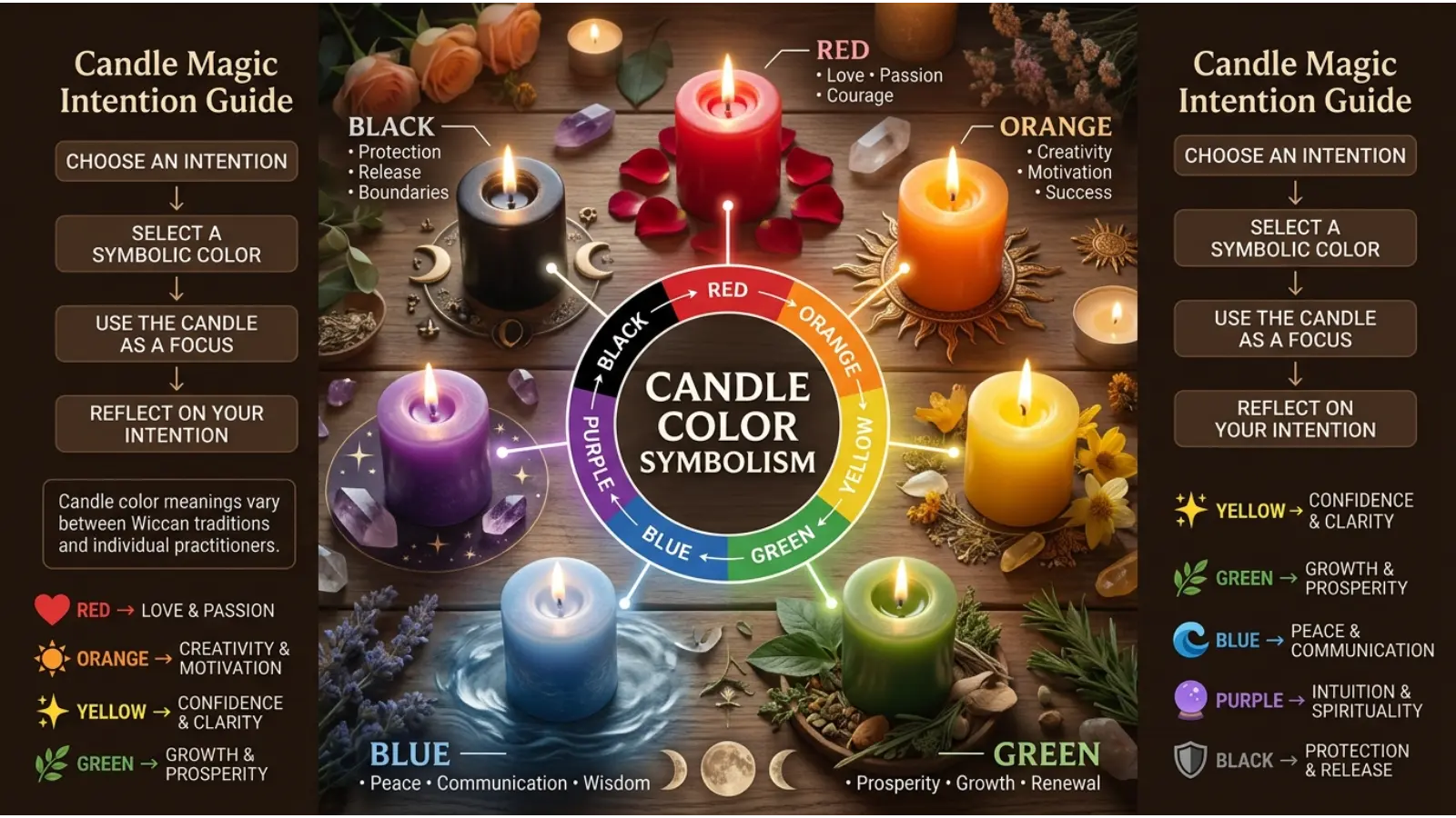 Candle Color Meanings Wicca