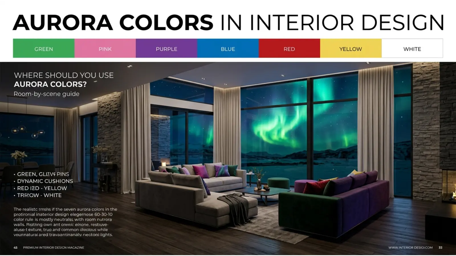 Aurora Colors in Interior Design