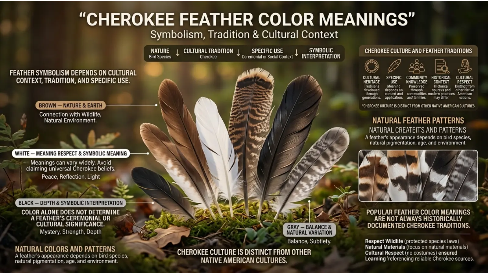 Cherokee Feather Color Meanings