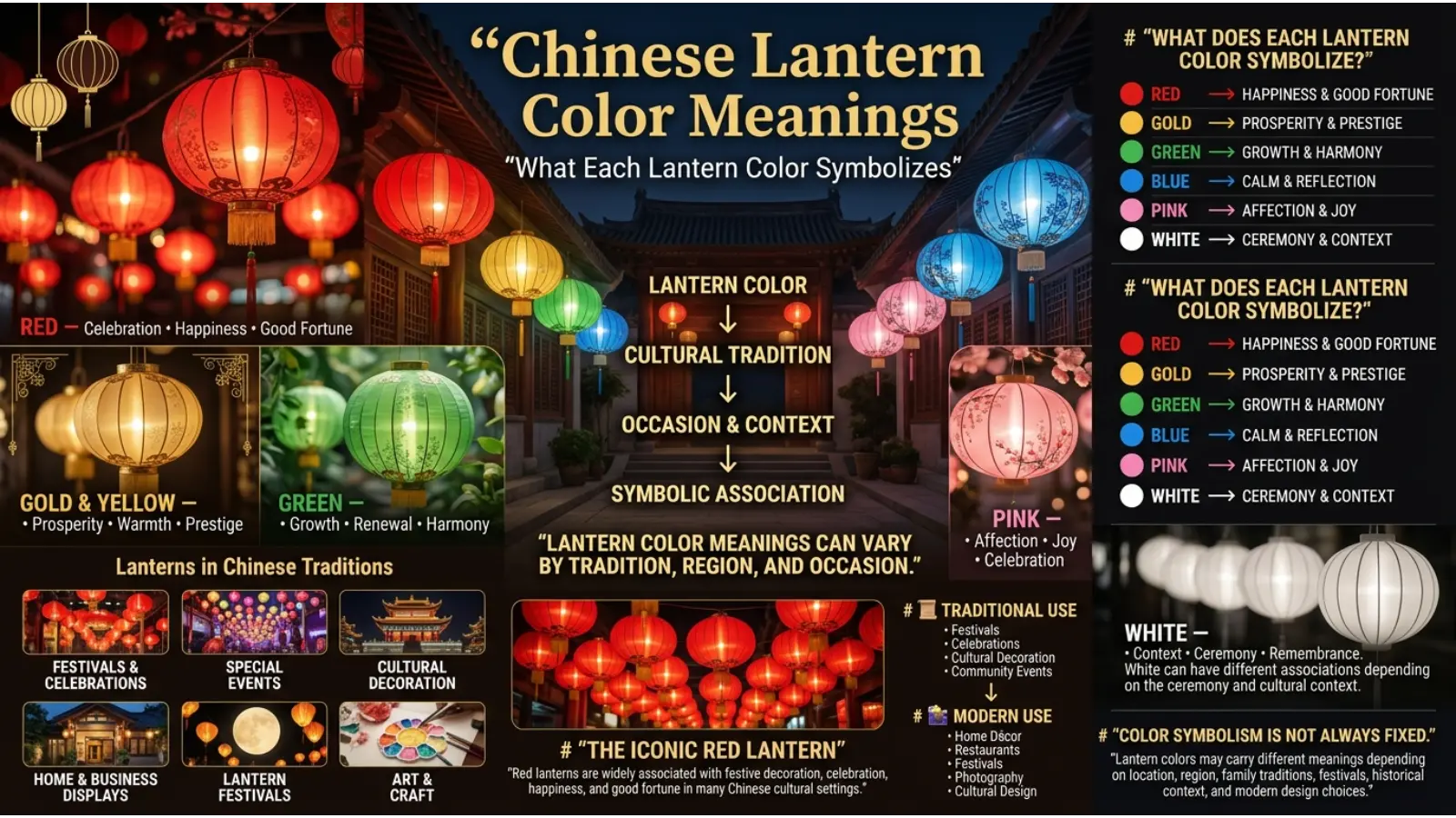 Chinese Lantern Color Meanings