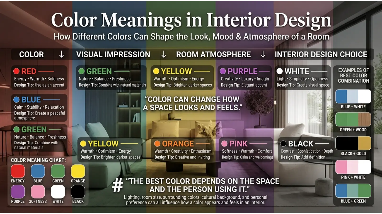 Color Meanings in Interior Design