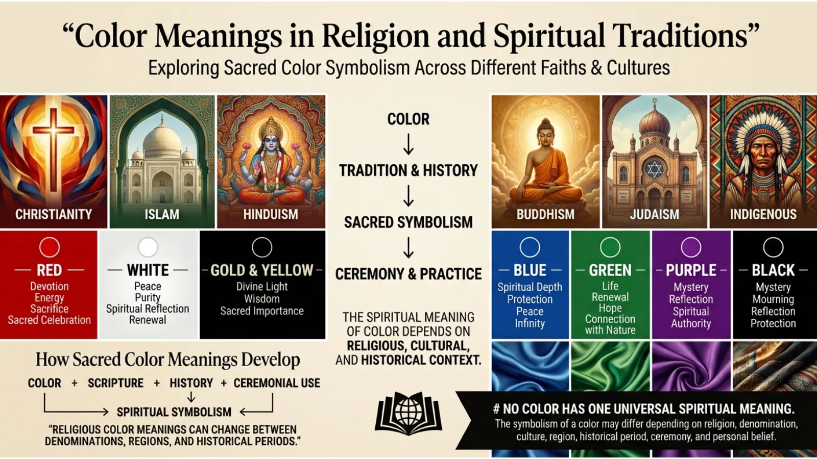Color Meanings in Religion and Spiritual Traditions