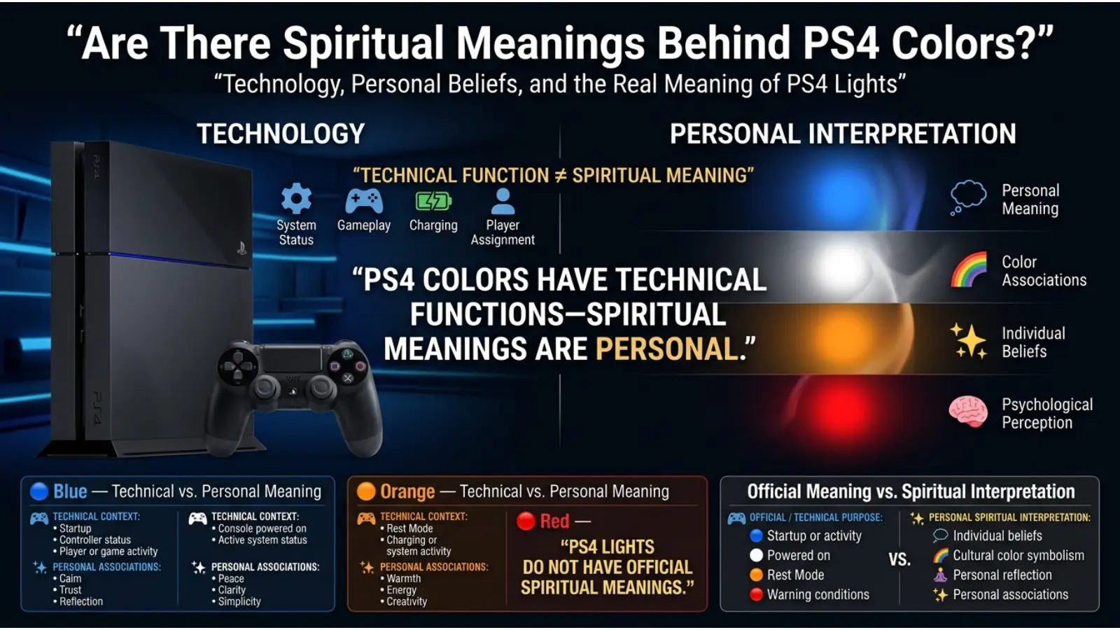 Spiritual Meanings Behind PS4 Colors?