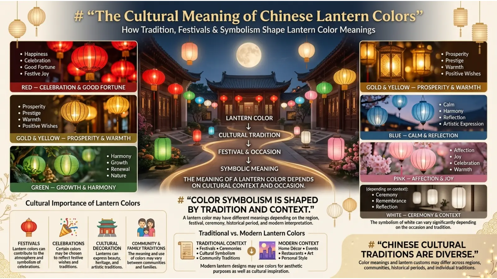 The Cultural Meaning of Chinese Lantern Colors