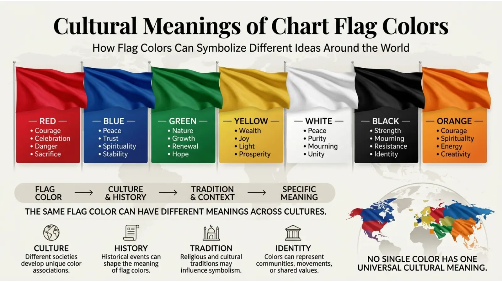 Cultural Meanings of Chart Flag Colors