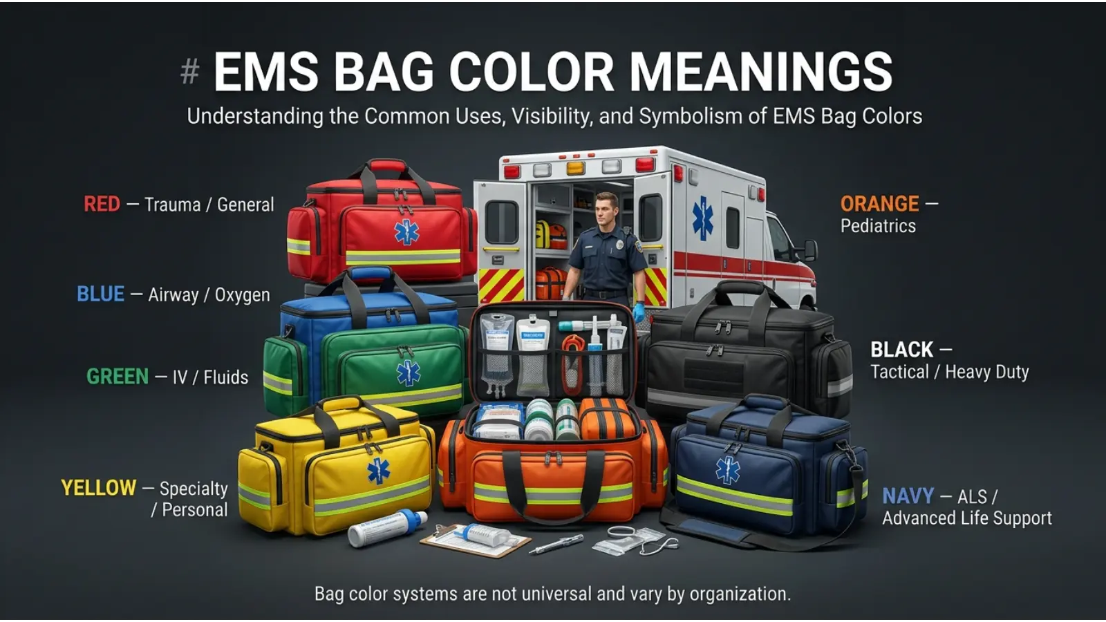 EMS Bag Color Meanings