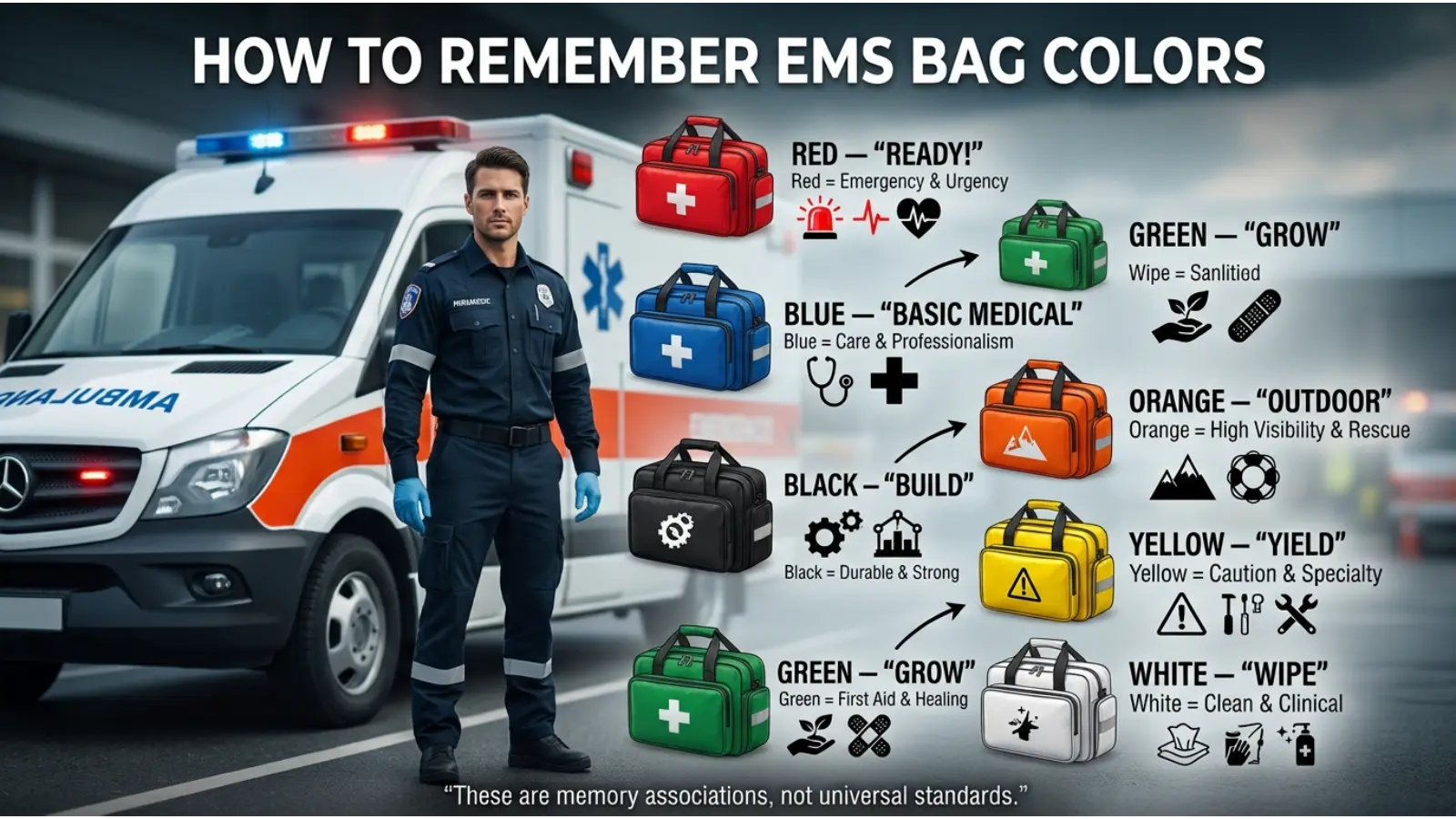 How to Remember EMS Bag Colors