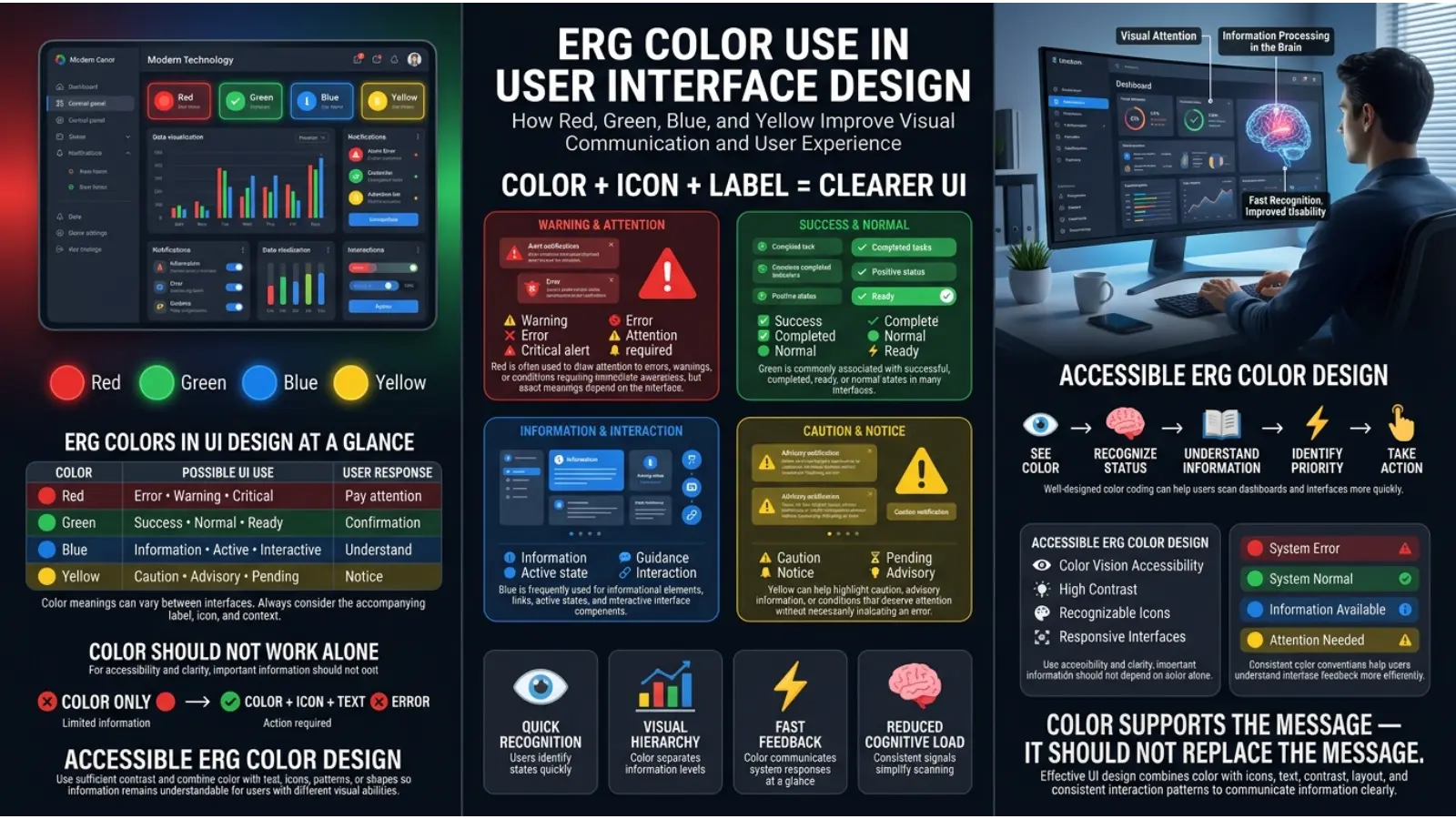 ERG Color Use in User Interface Design