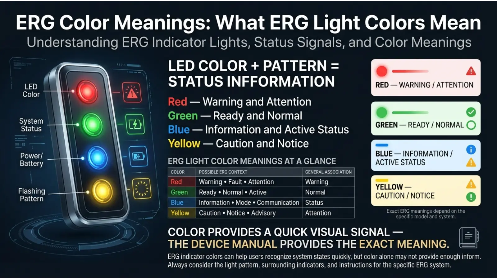 ERG Color Meanings