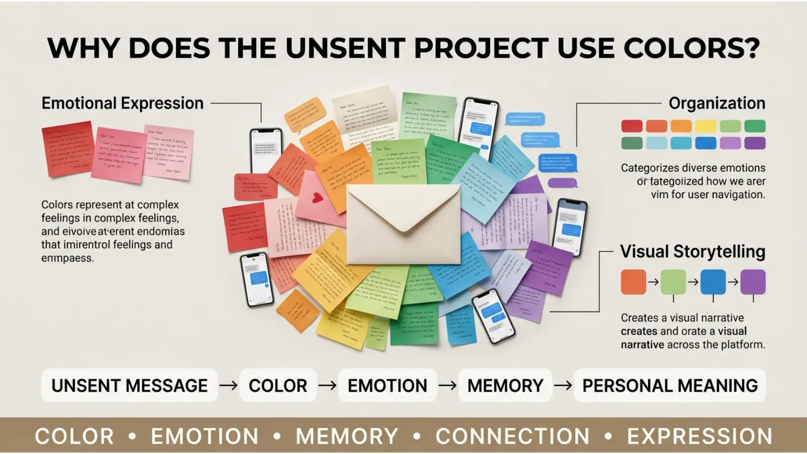 Why Does The Unsent Project Use Colors?