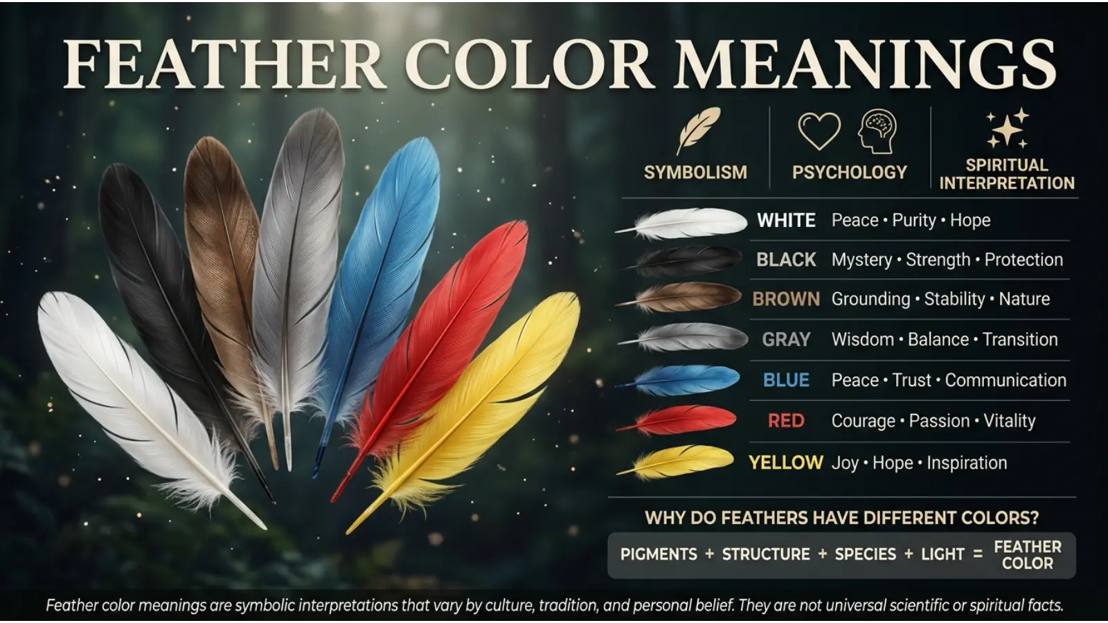 Feather Color Meanings