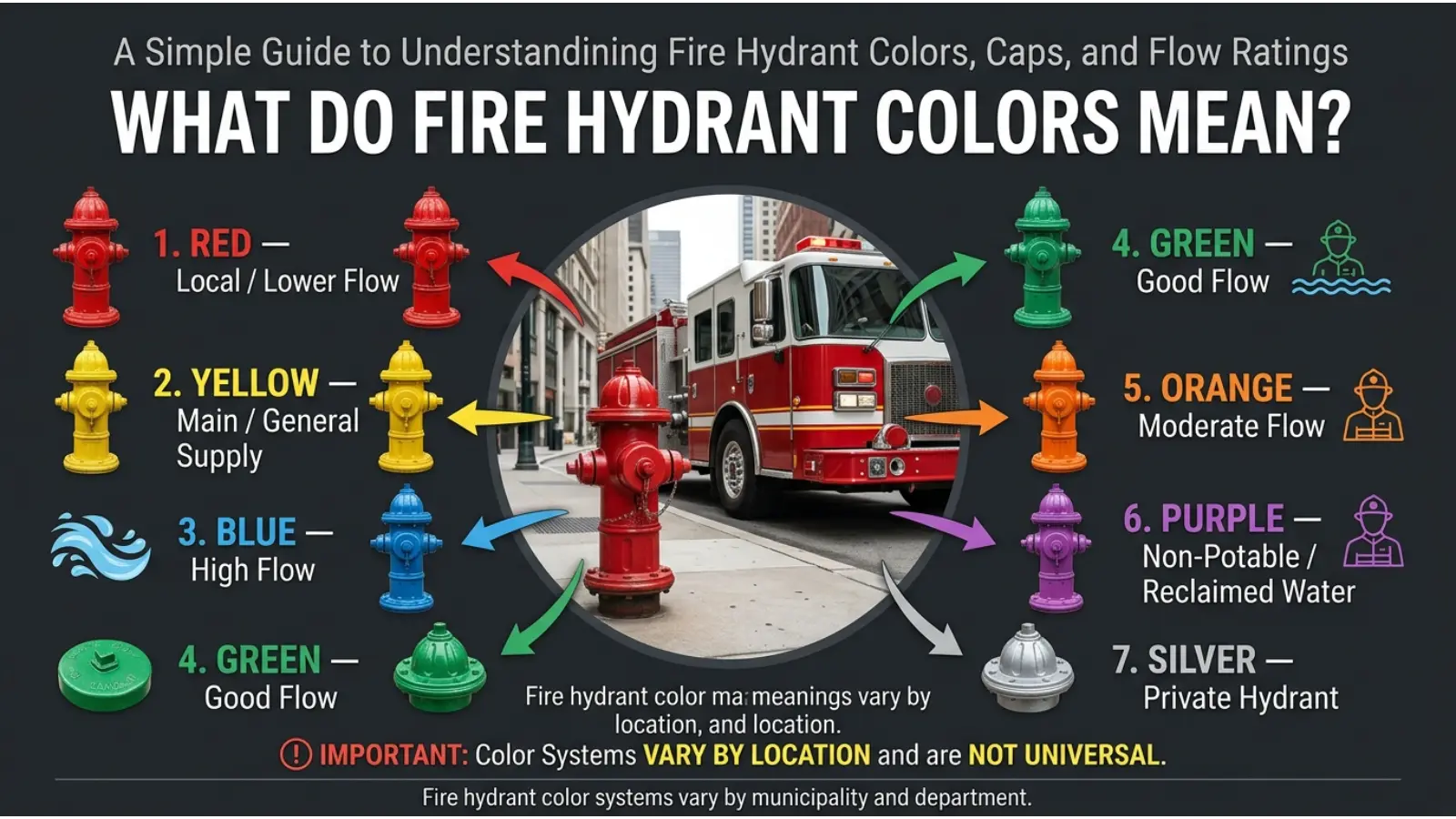 What Do Fire Hydrant Colors Mean