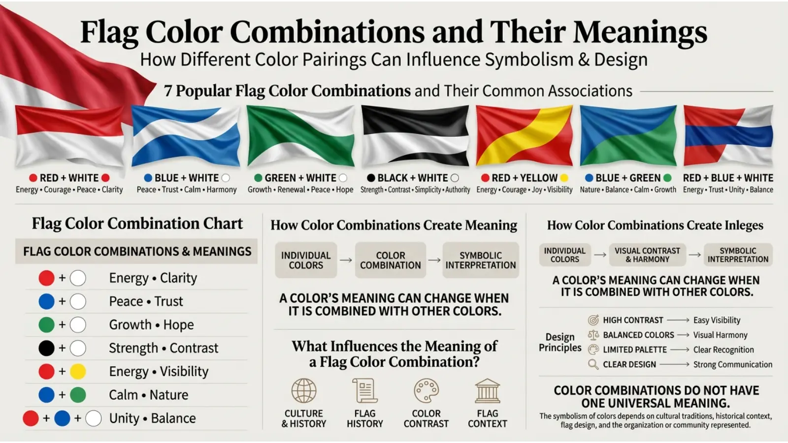 Flag Color Combinations and Their Meanings