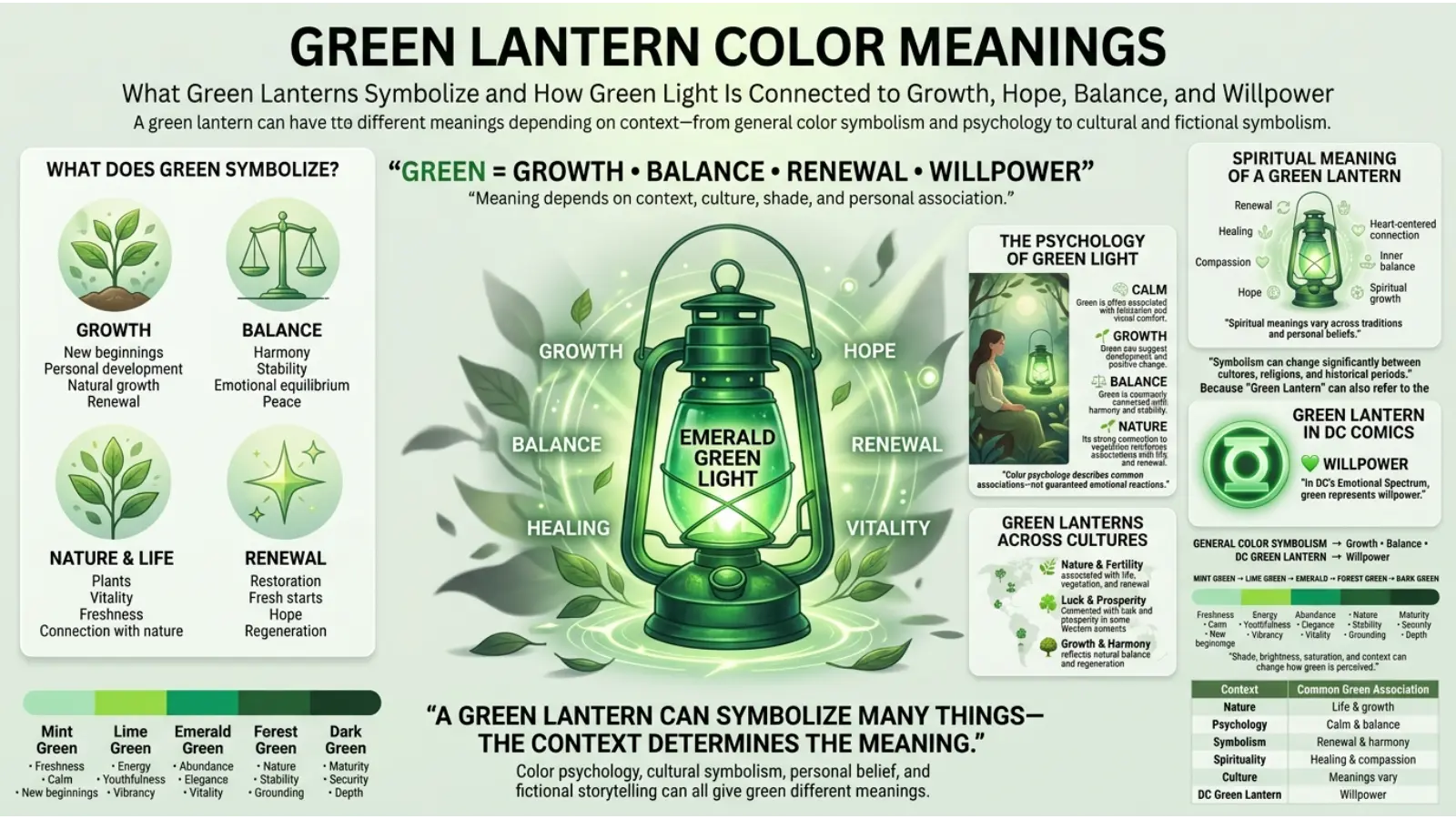 Green Lantern Color Meanings