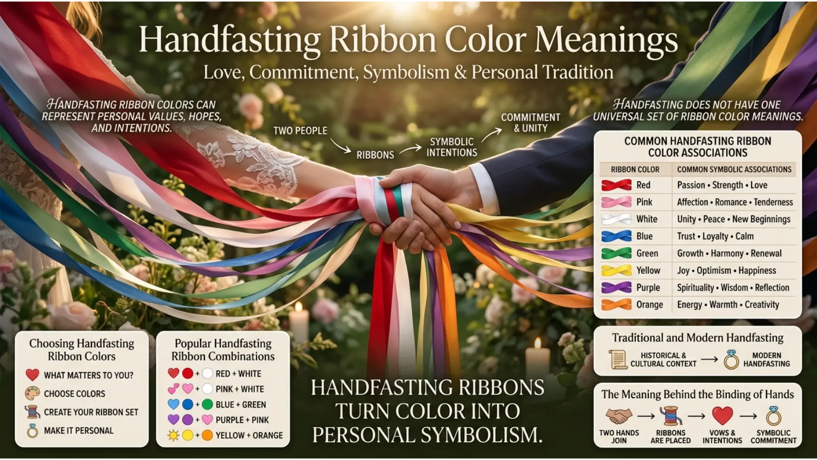 Handfasting Ribbon Color Meanings