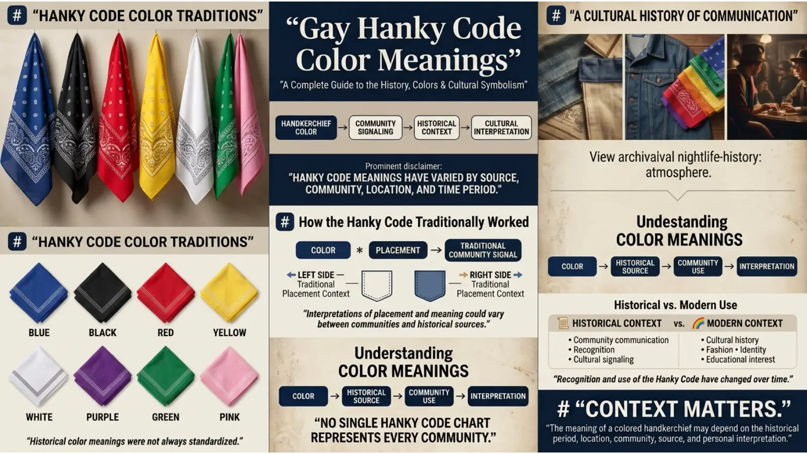 Gay Hanky Code Color Meanings