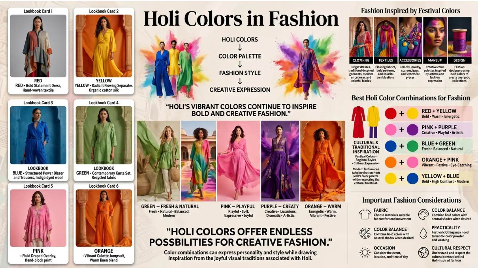 Holi Colors in Fashion