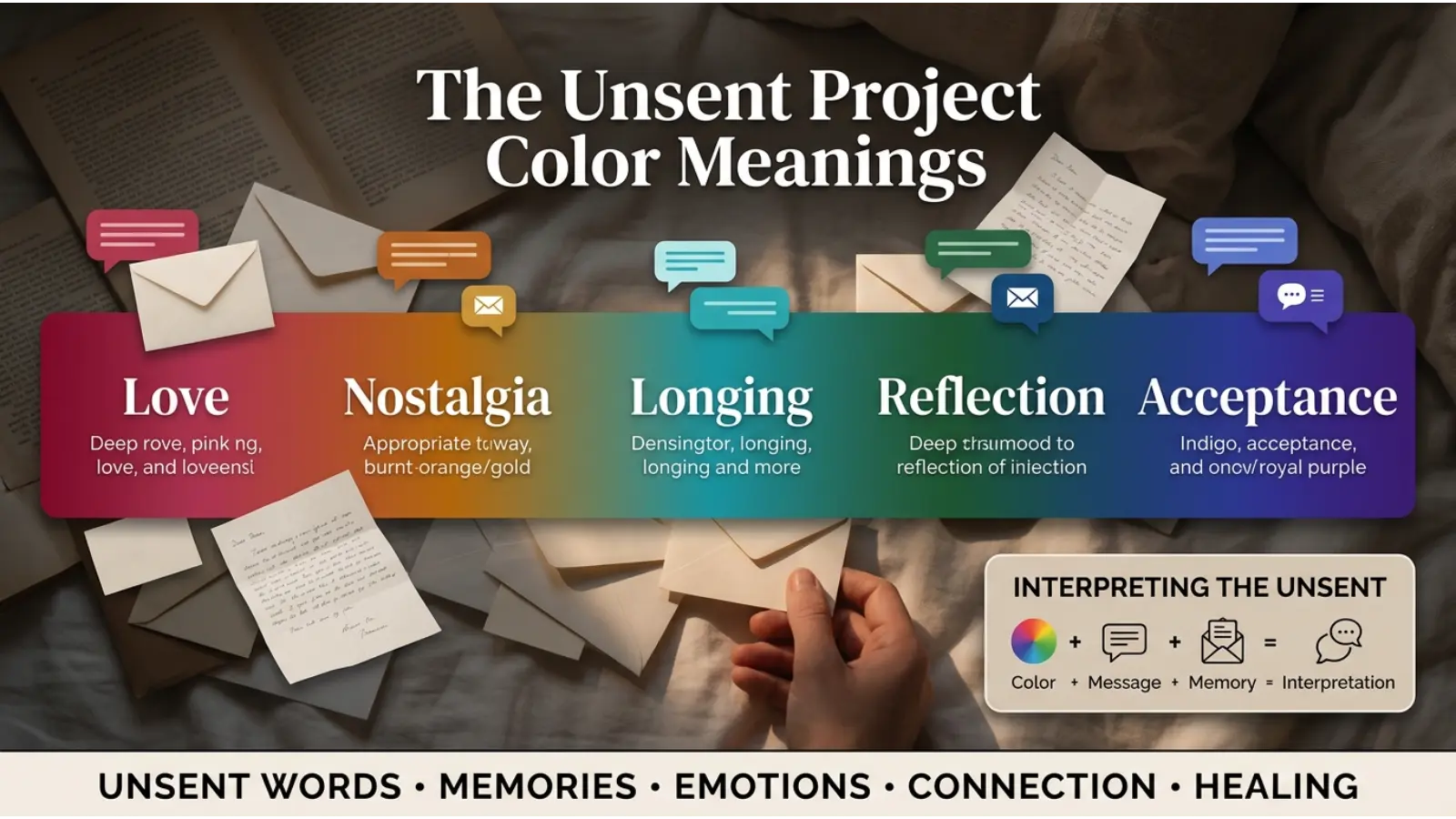 The Unsent Project Color Meanings