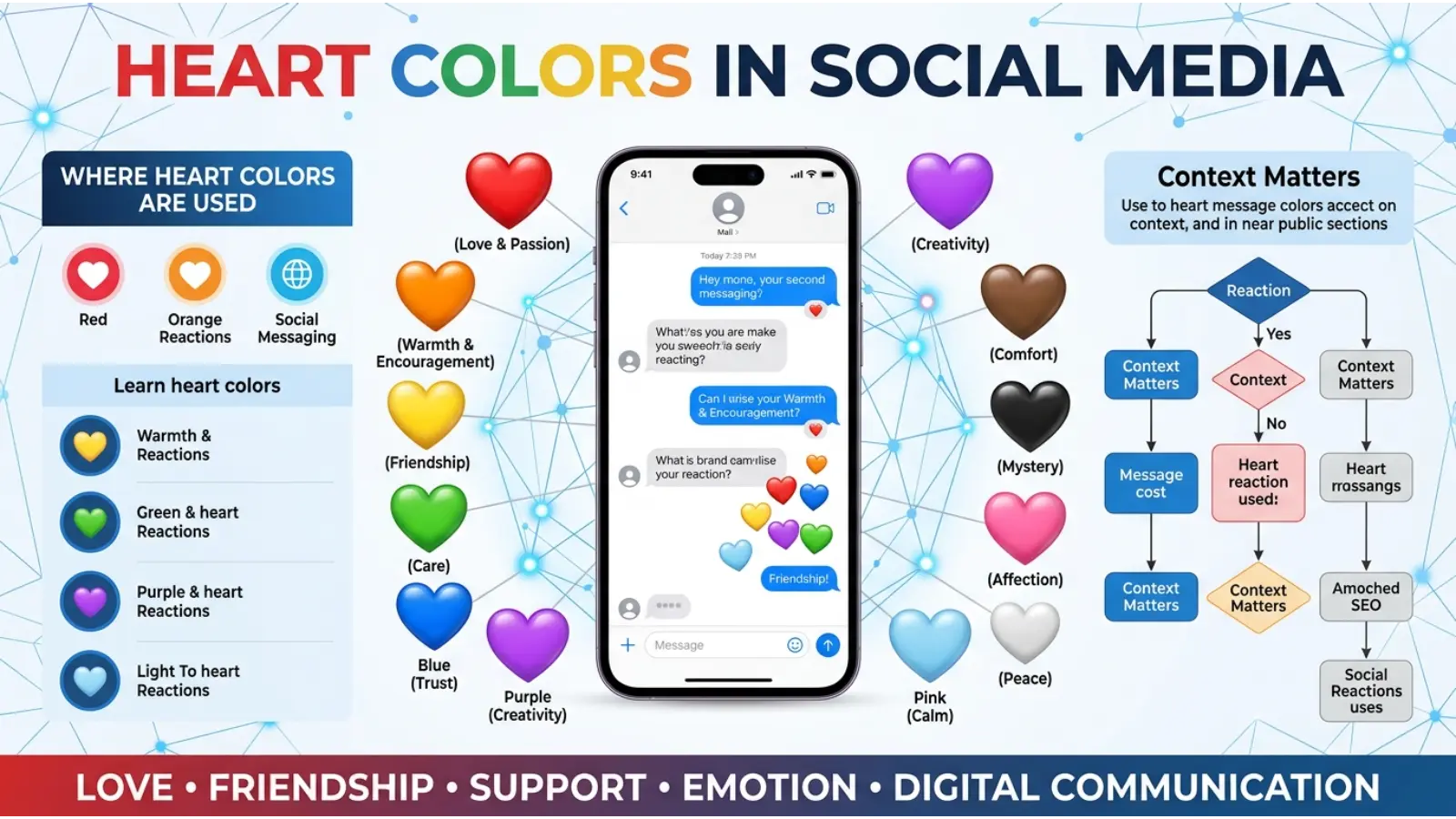 Heart Colors in Social Media