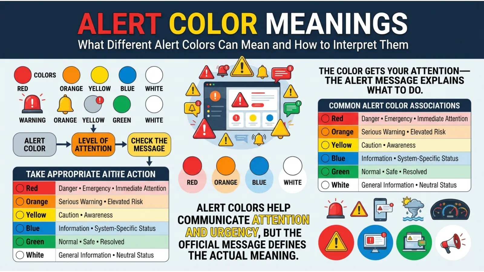 Alert Color Meanings