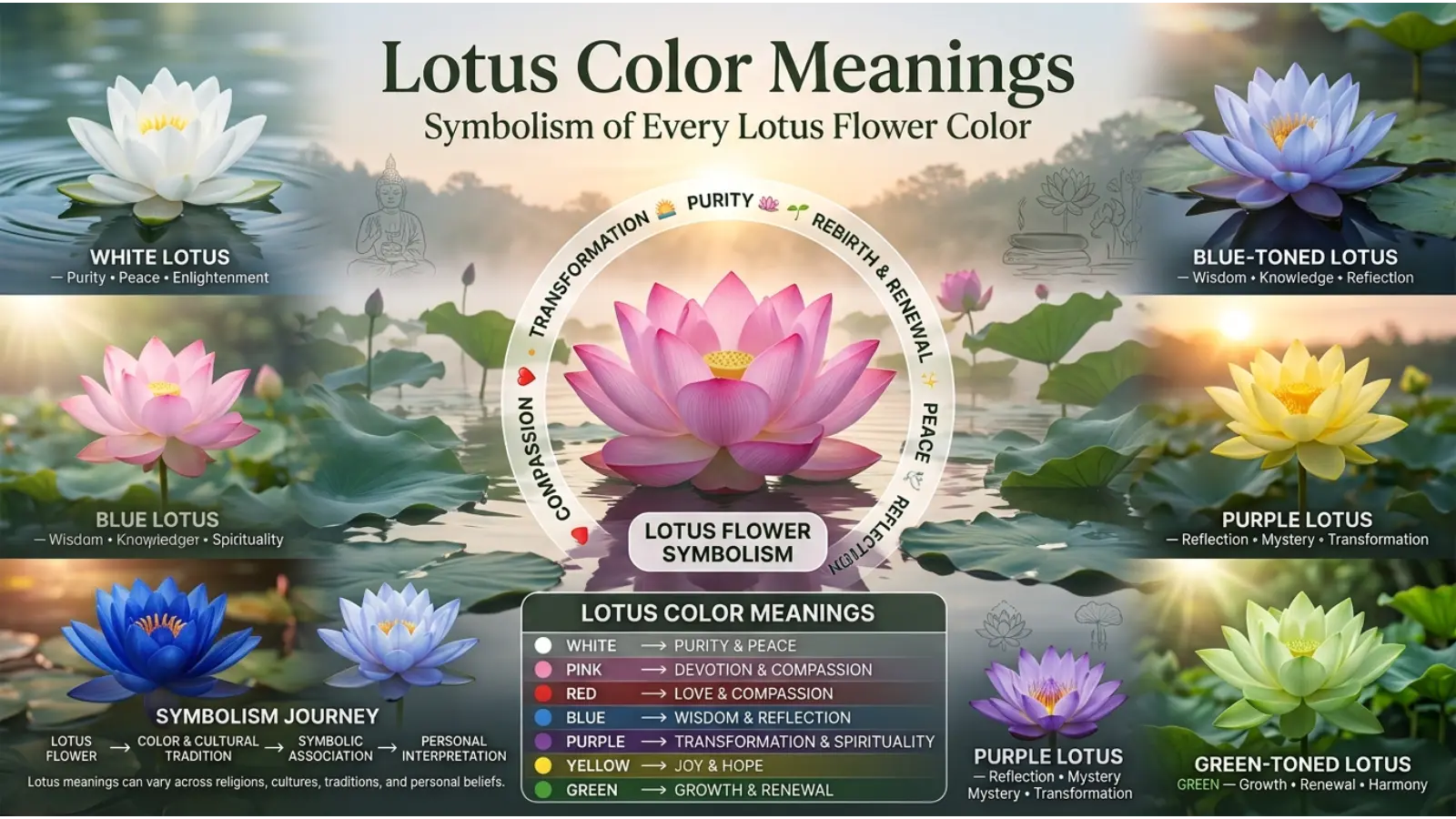 Lotus Color and Meanings