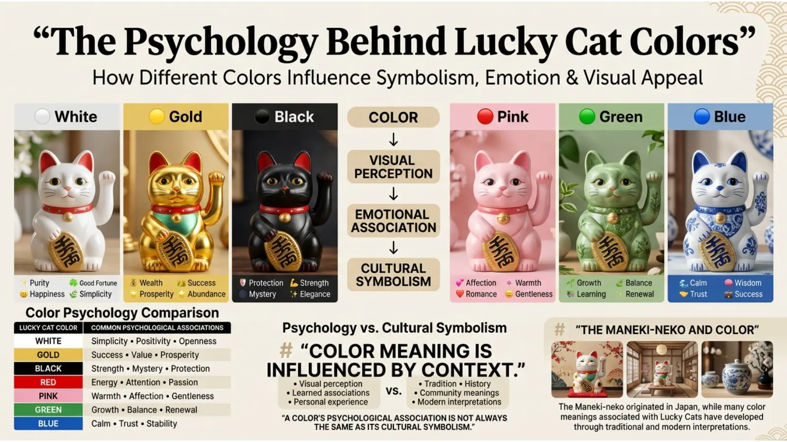 The Psychology Behind Lucky Cat Colors