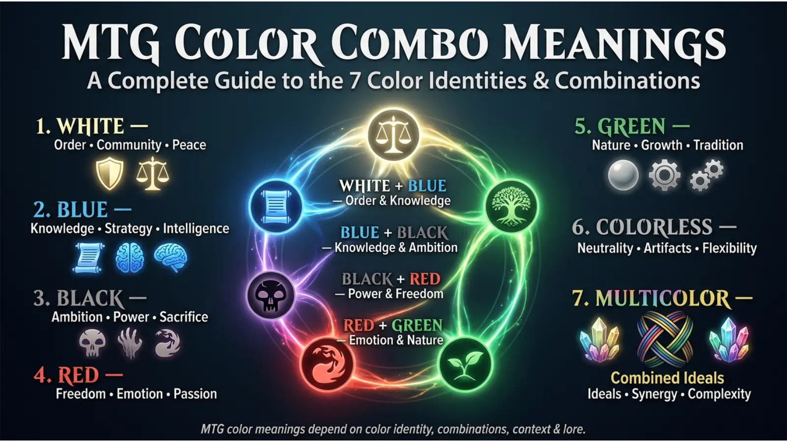 MTG Color Combo Meanings