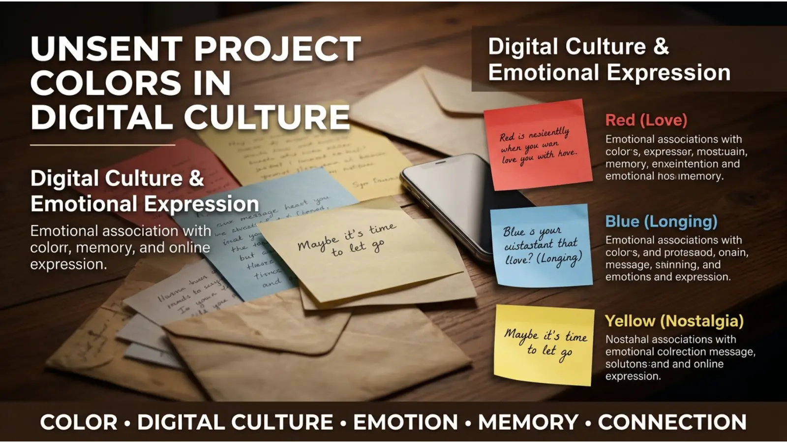 Unsent Project Colors in Digital Culture