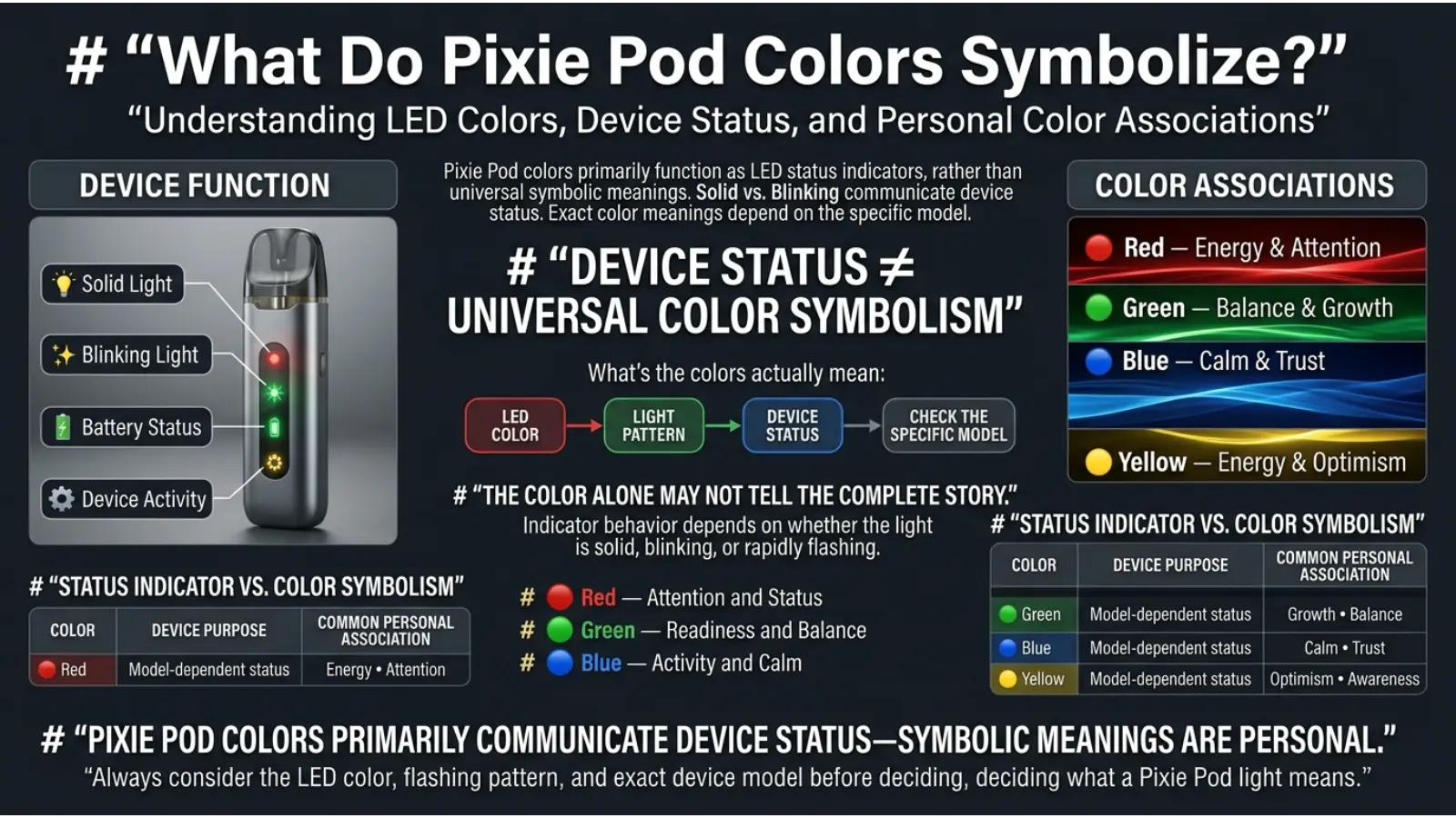 What Do Pixie Pod Colors Symbolize?