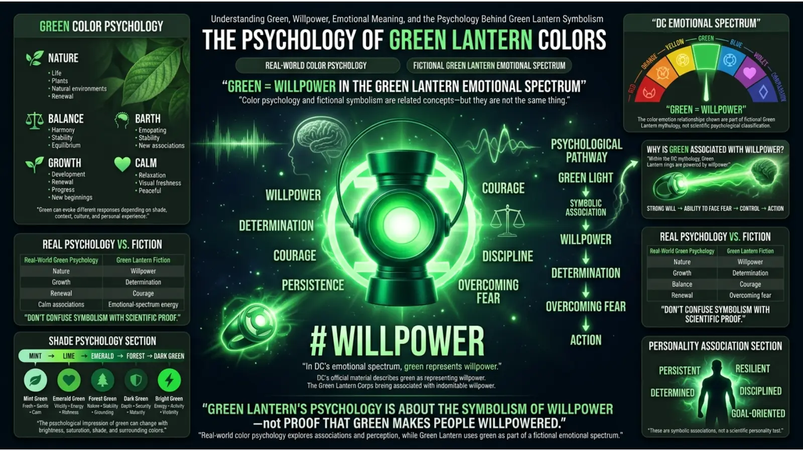Psychology of Green Lantern Colors