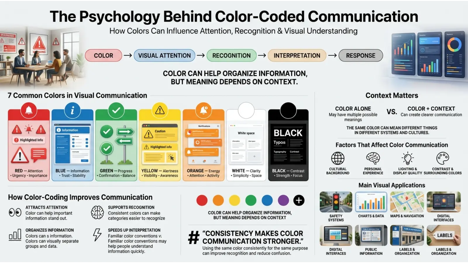 The Psychology Behind Color-Coded Communication