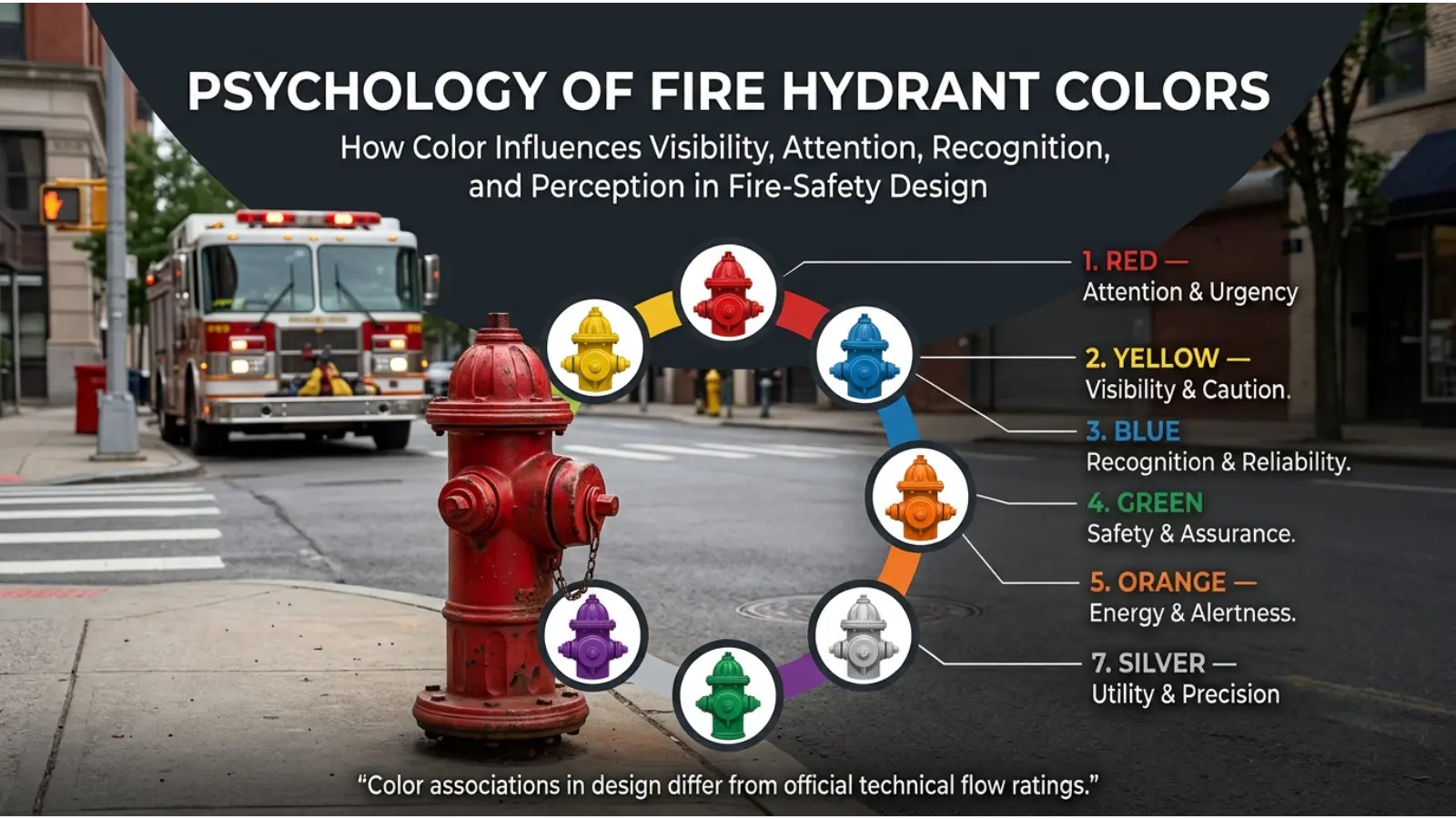 Psychology of Fire Hydrant Colors