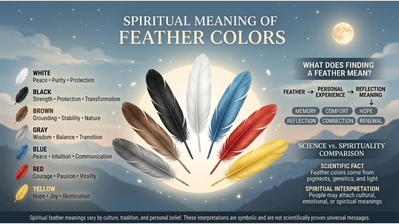 Spiritual Meaning of Feather Colors