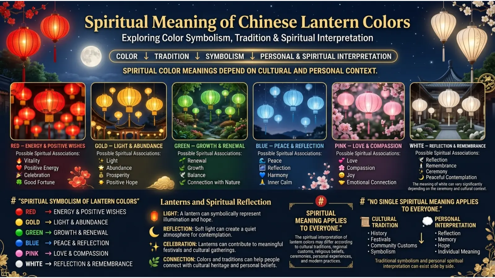 Spiritual Meaning of Chinese Lantern Colors