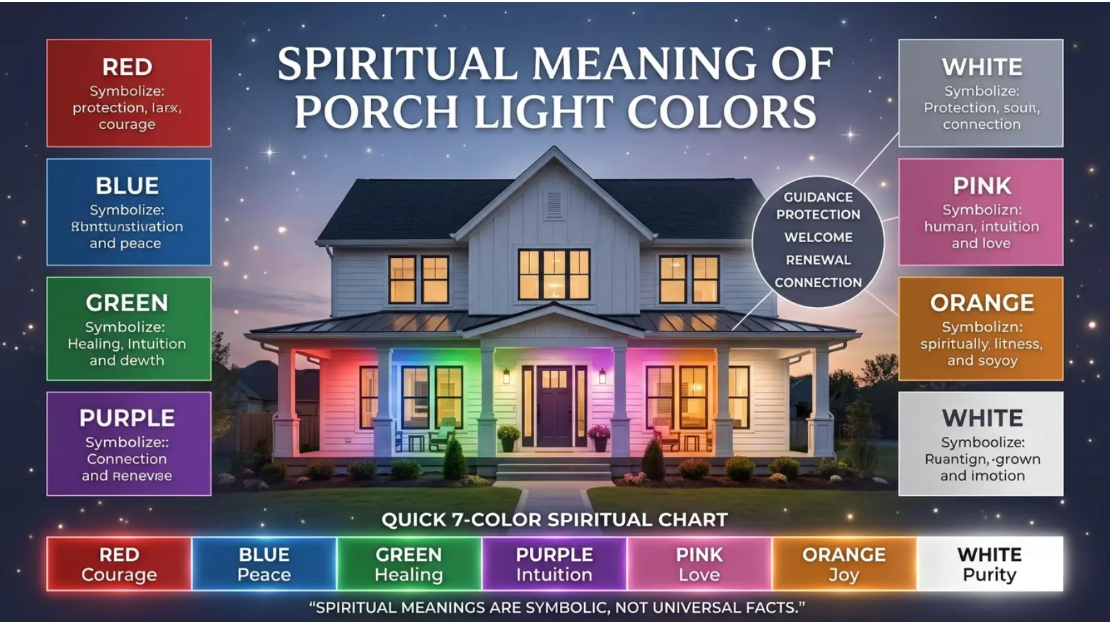 Spiritual Meaning of Porch Light Colors