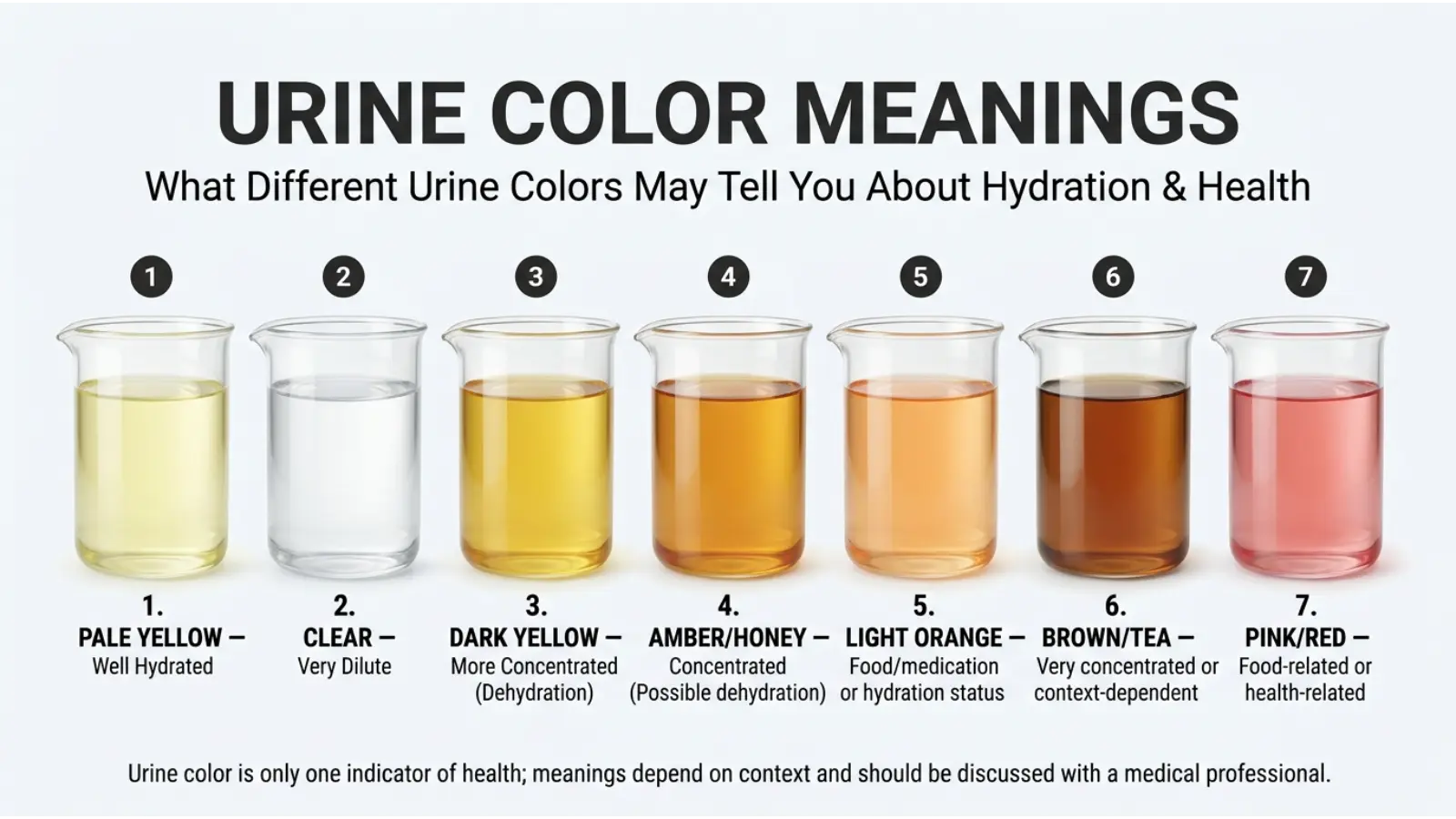 Urine Color Meanings