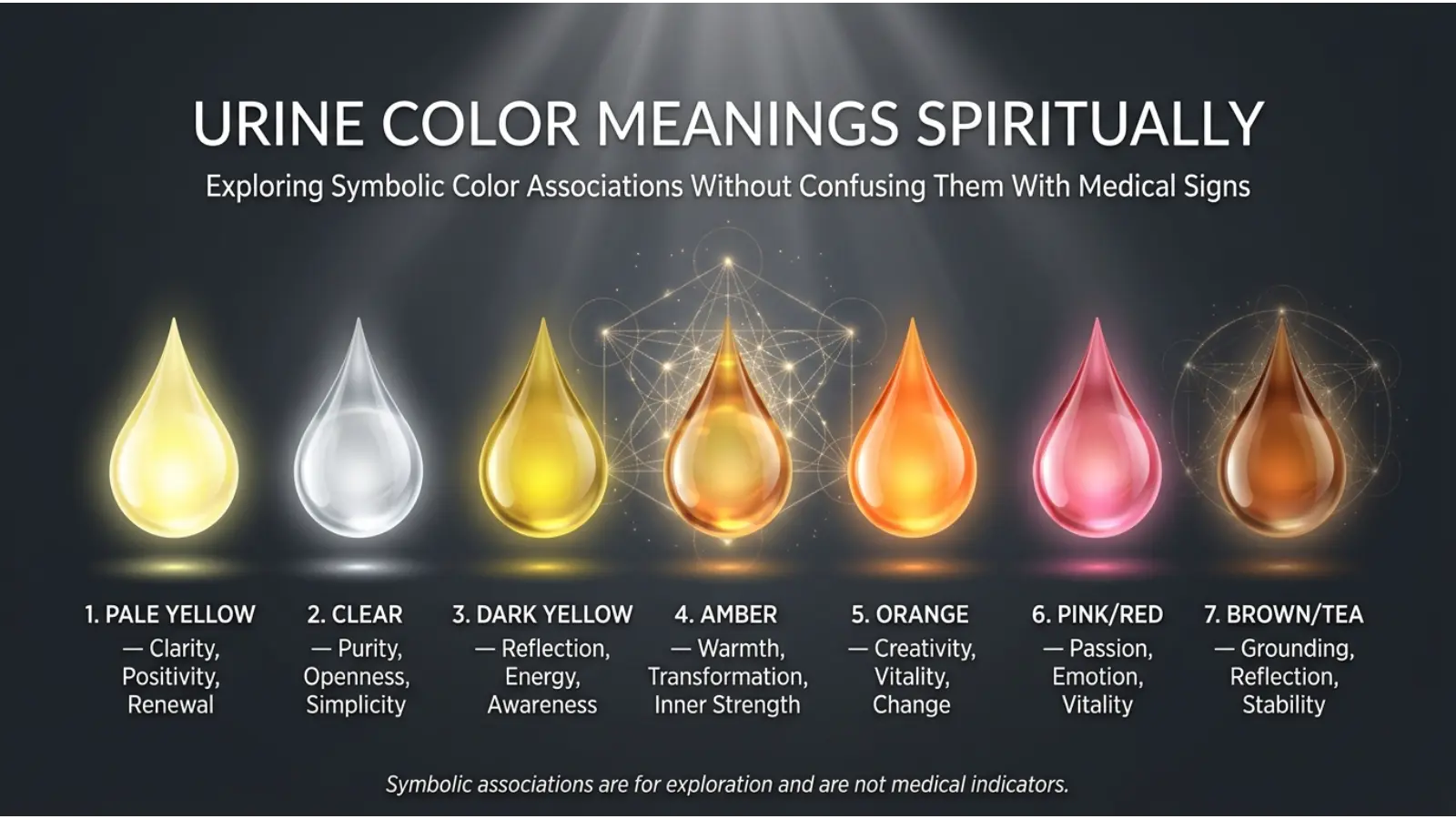 Urine Color Meanings Spiritually