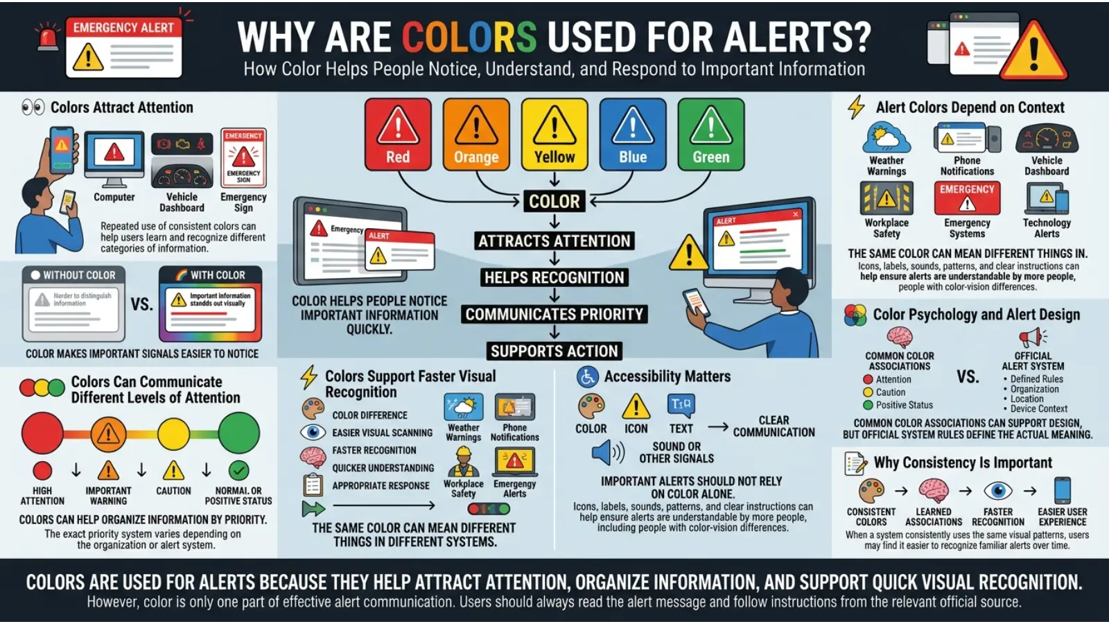 Why Are Colors Used for Alerts?